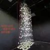 Rosa de techo de acrílico estilo Nanyang, pétalo, cortina de cuentas de cristal, estilo coreano, decoración de fondo para hotel, salón de bodas