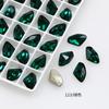 Rhinestones Dongzhou Cristal Forma de Machado Fundo Pontiagudo Vidro K9 Rhinestones para Nail Art Forma de Machado DIY, Mesmo Estilo que Macaco Pequeno Rhinestones Coloridos, Novo Modelo 2024