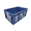 Caja de Plástico Plegable con Fondo Reforzado Estándar Europeo Caja Azul para Piezas de Automoción Cesta Plegable Caja Plegable con Fondo Reforzado Antiestática