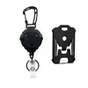 Argola de Chaveiro de Metal com Fivela de Puxar Fácil para Uso Pesado Transfronteiriço Etiqueta de Nome Retrátil Mosquetão Anti-Perda Cordão Fivela Retrátil Atacado