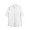 Camisa de Rayas Manga Corta Estilo Confuciano para Hombre, Nueva de Verano 2026 Versátil para Pareja Holgada Casual Camisa Top Chaqueta