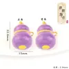 Popular no Xiaohongshu Pingente de Sete Cabaças Banhado a Ouro Cor Esmaltada Corrente Versátil para Suéter Acessórios DIY para Mulheres