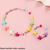 Set de Joyería de Sirena Estilo Europeo y Americano Transfronterizo, Collar de Cuentas Acrílicas de Sirena Colorido, Pulsera, Set de Joyería para Niñas