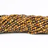 7A Ojo de Tigre Amarillo Natural Redondo Facetado Cuentas DIV Pulsera Semi-terminada Pulsera Cuentas Accesorios Venta Directa de Fábrica