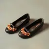 Novedad Otoño/Invierno 2026 Zapatos de Moda para Mujer Estilo Mary Jane Bajos con Tacón Oculto, Color Dorado, para el Trabajo y el Uso Casual