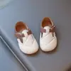 Sapatos de Couro Estilo Coreano Inspirados em Chanel para Meninas, Novidade Primavera e Outono 2025, Sapatos Casuais com Solado Macio e Padrão de Diamante para Meninos, Mocassins