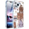 Capa de celular de menina fashion com desenho para iPhone 15