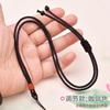 Collar de cuerda con nudo de botón de cuerda con patrón de dragón para hombre y mujer, colgante, cordón, tejido a mano, cadena larga para suéter, cuerda de jade al por mayor