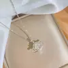 Moderna Cadena de Clavícula de Diamantes Completos con Colgante de Planeta de Circonita, Nuevo Producto Transfronterizo para Mujer, Cadena de Clavícula de Lujo Ligero con Temperamento, Exquisitos Adornos de Celebridad de Internet con Circonita