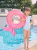 Anillo de natación con cola de sirena, salvavidas grueso para niños y adultos, juguete con respaldo, anillo de natación de sirena.