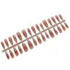 Série CFUnhas Vestíveis de Comprimento Médio com Glitter Colorido, Gentil, Desejo Puro, Meninas do Cotidiano, Doce e Cool, Desejo Puro, Manicure Pré-fabricada