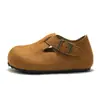 RUIZUSTOCK Zapatos de Corcho y Cuero de Otoño e Invierno para Niños Zapatos Casuales para Niños Zapatos Unisex para Bebés Calzado Exterior Baotou