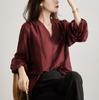 Atmosfera simples! Nível de conforto! Design Sense Pulôver Decote V Perfil Top Blusa Camisa 23 Primavera Verão