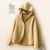 Abrigo de Lana Doble Faz para Mujer, Estilo Corto, Otoño e Invierno, Estilo Petite Hepburn, Elegante Abrigo de Lana