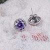 Aretes de Zircón Aaa de Alta Gama, Aretes Simples y de Moda, Hermosos Elegantes, Aretes al Por Mayor de Origen
