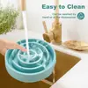 1 pieza Comedero Lento Redondo para Mascotas Cervical e Perros Gatos Comederos para Perros Medianos Gatos Comedero Lento Multiusos para Digestión Diseño Anti-atragantamiento Fácil de Limpiar