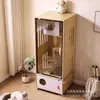 Villa para gatos, rascador para gatos, apto para todas las estaciones, uso en interiores, casa para gatos con espacio libre súper grande, casa de lujo para gatos de varios niveles