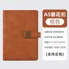 Caderno A5 com capa de couro macio, fecho magnético, logotipo personalizado de Wenzhou, caderno espesso para atacado