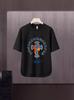 Camiseta de manga corta con estampado de letras de marca de moda de verano para hombre, estilo japonés, informal, holgada, combinable, elegante.