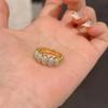 Nueva cubierta trasera incrustada nuevo anillo chino de calabaza para todo color de separación de alta calidad celebridad de internet mismo estilo anillo abierto