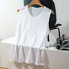 Camiseta sem Manga Masculina de Seda Gelada com Renda Vazada Fresca, Colete Fino de Verão, Slim Fit, Camiseta Interna Respirável para Esportes e Fitness