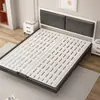 Cama flotante con estructura de hierro para dormitorio principal, adecuada para uso individual o doble, estructura de cama tatami simple y moderna para casa de huéspedes o habitación de alquiler