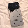 Funda para Teléfono Móvil Xiaomi 17Pro Dibujo Animado Lindo Funda para Teléfono Móvil Xiaomi17Promax Elegante Gato de Línea