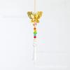 Golden Angel Libélula Borboleta AB Cor Amor Sol Arco-íris Pingente de Luz Colorido Jardim Ao Ar Livre Fornecimento Transfronteiriço