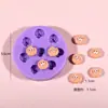 Juguetes de Comida en Miniatura Helado Donut Galleta Pata de Gato Molde Hecho a Mano DIY Molde de Silicona