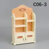 Mini Muebles Artificiales Pequeños Refrigerador Carrito de Comedor Caja Registradora Carrito de Compras Estante para Pasteles y Verduras Estante de Doble Cara Juguetes para Casa de Juego