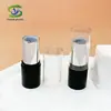 Tubo de Lipstick de Plástico Shanyi Tubo Vacío de Aspecto Elevado 3g Boca Redonda Plana Tubo de Lipstick Galvanizado Material de Empaque Cosmético