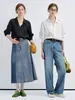 Camisa feminina branca VEGA CHAG, camisa de outono com renda francesa para o trabalho, top leve e fino de manga longa em estilo europeu