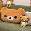Lindo Rilakkuma Grande Almohada de Doble Cara Peluche Cojín Almohada para Siesta Almohada de Dormitorio Muñeca Muñeca Día de San Valentín