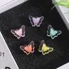 Suministro directo de fábrica DIY hecho a mano Nuevo 12 mm color interior transparente mariposa cadena para teléfono móvil cuentas sueltas accesorios de joyería acrílicos
