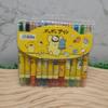 Crayón Giratorio Kloomi de Dibujos Animados Merlot Lindo para Estudiantes y Niños Barra de Pintura 12 Colores Pluma para Pintar Corta