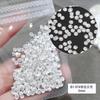Nuevos Remaches de Arte de Uñas Estrella de Navidad Accesorios Estrella Hueca de Cinco Puntas Parches Metálicos Decoraciones de Uñas Venta al por Mayor 500 Piezas