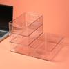 Caja Organizadora de Acrílico Transparente para Escritorio, Caja de Almacenamiento para Artículos Pequeños y Cosméticos, Canasta de Almacenamiento, Estante de Almacenamiento