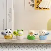 Figuritas Creativas Nuevas de Animales de Resina para Escritorios de Oficina y Decoraciones de Coche, Souvenirs Lindos para Alivio del Estrés y Sanación