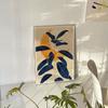 Estilo Escandinavo Nicho de Arte Decoración de Sala de Estar Pintura Retro Atardecer Flor B&B Dormitorio Mesita de Noche Estilo Japonés Pintura Colgante