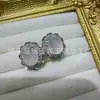 Pendientes de Plata 925 de Alta Calidad con Incrustaciones de Calcedonia, Pendientes de Moda y Elegantes, Accesorios para Vestir, Pendientes de Calcedonia al por Mayor