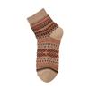Calcetines Bosque Fair Isle Estilo Étnico Retro para Mujer de Doble Aguja Doble Vía Absorbentes de Sudor Transpirables Versátiles Sin Costuras Calcetines Transpirables
