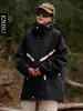 Chamarra con capucha para exteriores estilo montaña de otoño para hombre, adecuada para hombres y mujeres, chamarra casual versátil para parejas