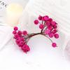 Baya artificial espuma Fruta de gota de escarcha con cuentas Fruta de Navidad fruta roja fruta de vidrio accesorios de fruta granada accesorios DIY 40 piezas