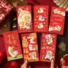 Sobres Rojos Personalizados Creativos Estilo Japonés Dibujos Animados Venta al por Mayor Personalizados Creativos Nuevo Modelo 2027 Efecto 5D Piel Sintética Paquetes Rojos