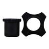 Funda protectora para micrófono cubierta de silicona anticaída funda para micrófono inalámbrico KTV anillo de cuatro esquinas anillo antideslizante tapa trasera