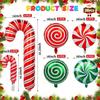 Nuevo traje de película de aluminio con muleta de dulces navideños, globo, decoración de Año Nuevo, suministros de globos