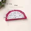 Acessórios de resina DIY de desenho animado, fatias de frutas de dupla face meio cortadas, presilhas de cabelo com cola cremosa, fivelas de sapato, chaveiros, pingentes
