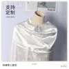 En stock trama elástica satén amor jacquard impresión digital esta tela blanca suave sedosa impresión tela de poliéster