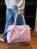 Nova Bolsa de Viagem Curta Flor de Morango, Bolsa de Bagagem Leve Multifuncional da Moda para Ombro, Bolsa para Yoga Fitness Compras