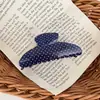 Presilha de Cabelo Acrílica de Bolinhas Estilo Coreano, Presilha Jacaré em Forma de Arco Semicircular, Piranha Versátil para a Parte de Trás da Cabeça, Acessório de Cabelo de Alta Qualidade